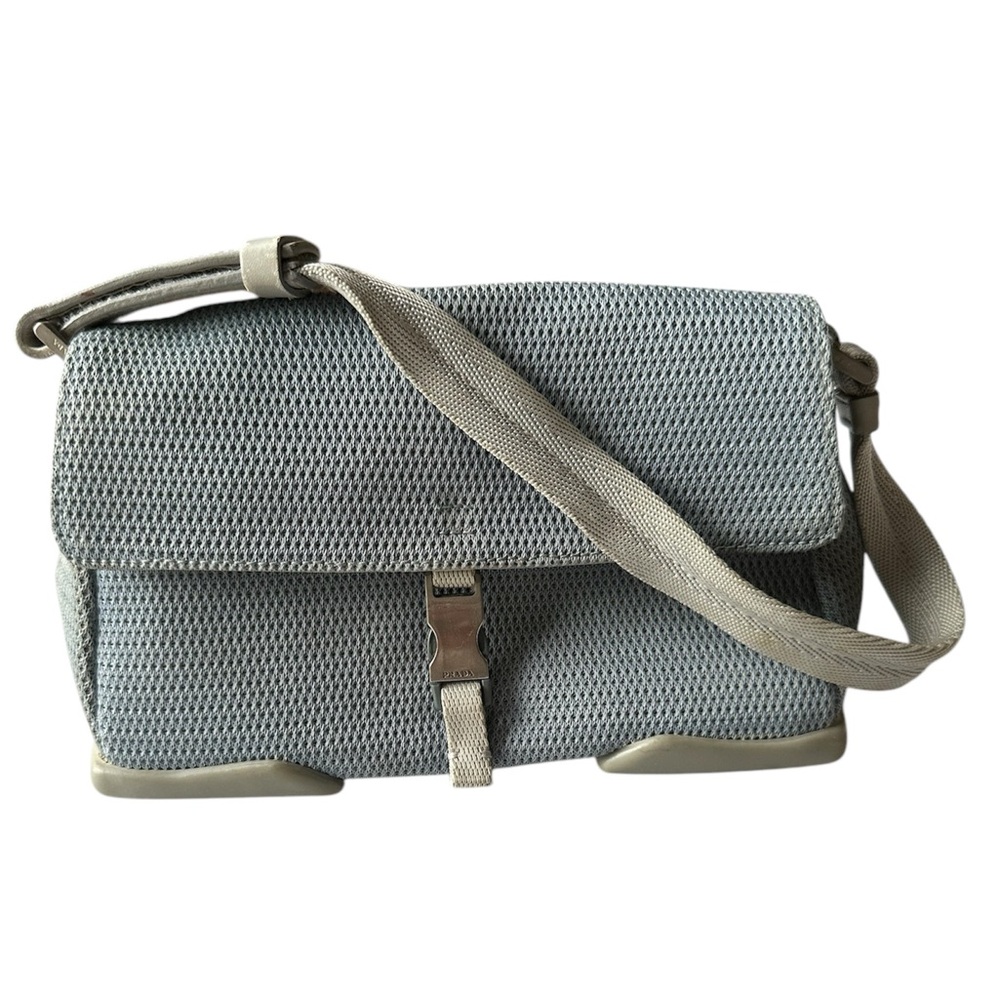 Vintage PRADA Sport Shoulder Bag Nylon Micro-Mini Blue - Picture 3 of 15